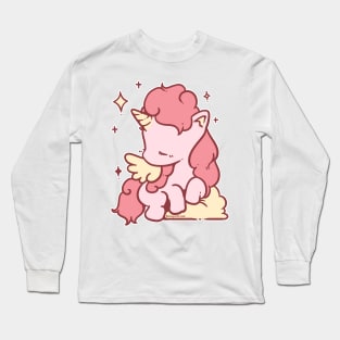 Soft Unicorn (Berry Pink) Long Sleeve T-Shirt